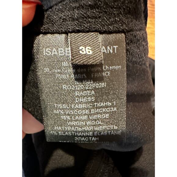 Isabel Marant Women's Rabea Keyhole Sleeveless Crepe Midi Dress Black Sz 36 NWT - Picture 8 of 10